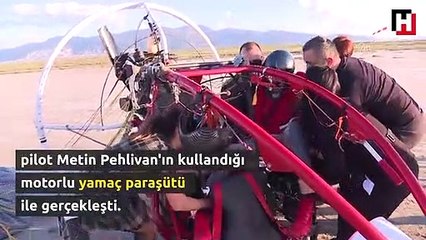 ALS hastasının "uçma" hayali gerçek oldu