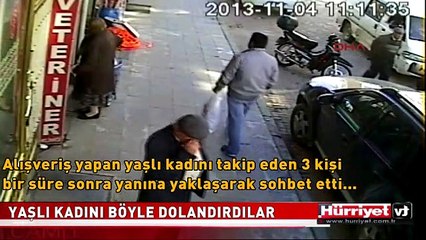 YAŞLI KADININ BİLEZİKLERİNİ GASP ETTİ