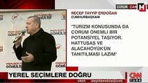 Cumhurbaşkanı Erdoğan Çorum mitinginde konuştu