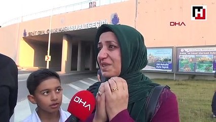 Şehit oğlunun isminin alt geçide verildiğini görünce gözyaşlarına hakim olamadı