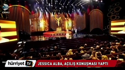 Jessica Alba açılış konuşmasına Türkçe başladı