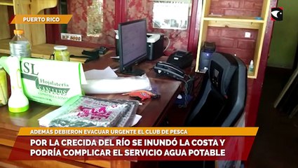 Por la crecida del río se inundó la costa y podría complicar el servicio agua potable