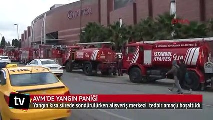 AVM'de yangın alarmı