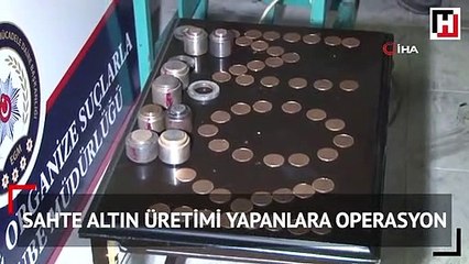 Diyarbakır'da sahte altın imalathanesine baskın!