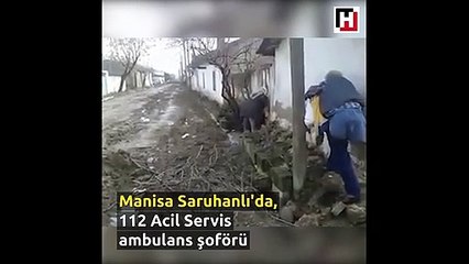 Ambulans şoföründen insanlık dersi!