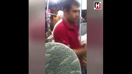 Efkarlı amcadan belediye otobüsünde türkü ziyafeti!