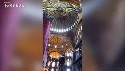 Amber Heard Ayasofya'yı ziyaret etti: Şanslıyım ki burayı gördüm