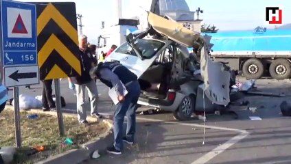 Amasya’da feci kaza: Aynı aileden 3 ölü, 6 yaralı