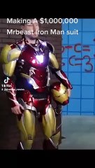 Mrbeast Wearing a million dollar Real life Iron Man suit
