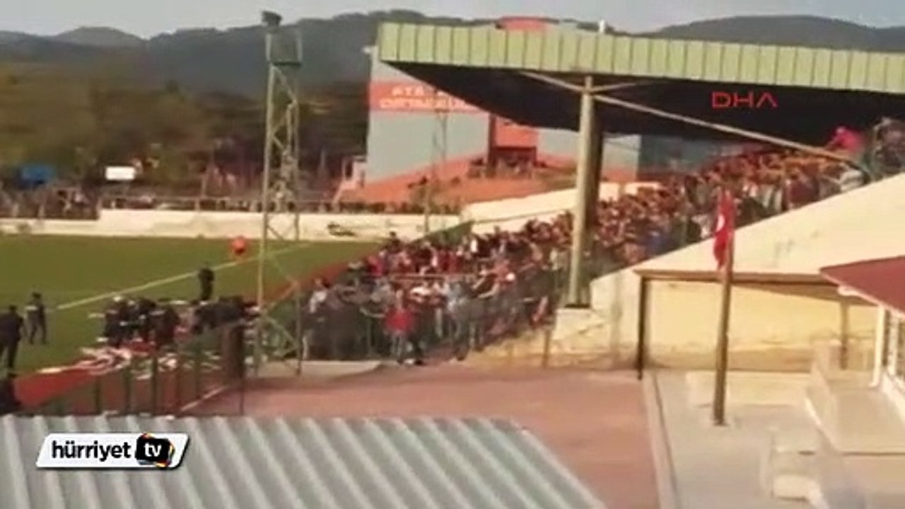 Amatör maçta olay