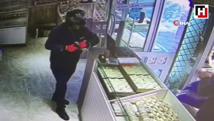 Kasklı gaspçı Tokat'ta kuyumcu soydu, Amasya’da yakalandı