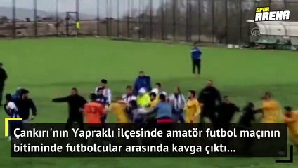 Amatör futbol maçında kavga çıktı!