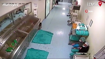 Depreme ameliyatta yakalandılar... O anlar kamerada