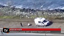 Rize'de yardıma giden ambulans ölüme neden oldu