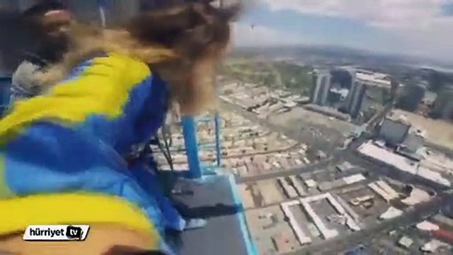 Yağmur Sarıoğlu, bu atlayışını sosyal medya hesabından paylaştı