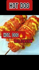 Hot dog cheese chicken recipe American snack ❤️