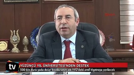 Dövizini bozduranın adı YYÜ'deki amfi tiyatroya verilecek