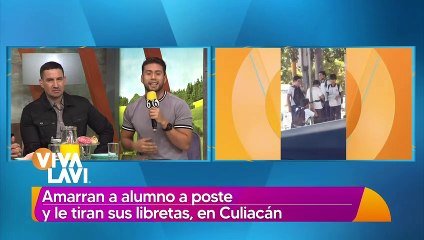 Jóvenes amarran a niño a poste y le tiran sus libretas