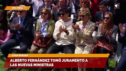 Alberto Fernández tomó juramento a las nuevas ministras