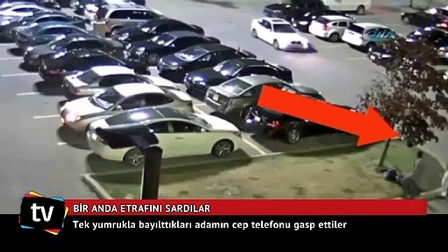 Tek yumrukla bayıltıp gasp ettiler