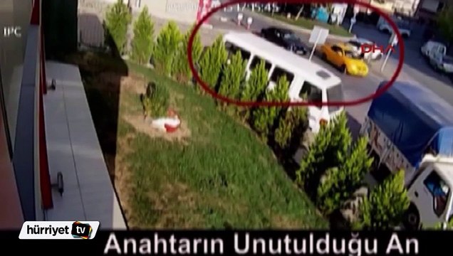 Anahtarı üzerinde unutulan otomobili böyle çaldı