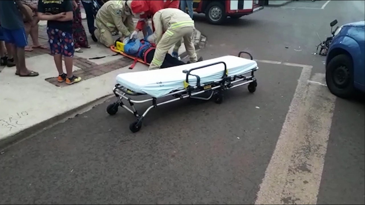 Motociclista fica ferido após colisão no Interlagos