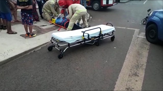 Motociclista fica ferido após colisão no Interlagos