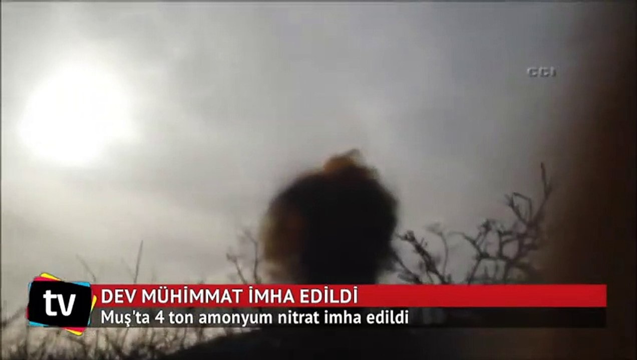 Muş'ta 4 ton amonyum nitrat imha edildi