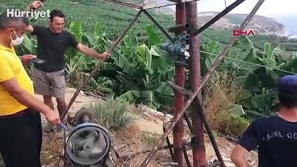 Akıntıya kapılan kadının Antalya kıyısına vuran cesedi teleferikle taşındı