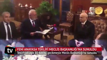 Yeni Anayasa teklifi Meclis Başkanlığı'na sunuldu