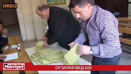 Türkiye genelinde oy sayımı işlemi başladı