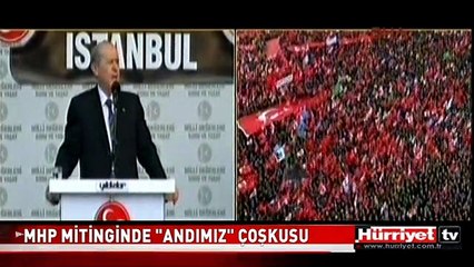 MHP MİTİNGİNDE HEP BİR AĞIZDAN ANDIMIZ OKUNDU