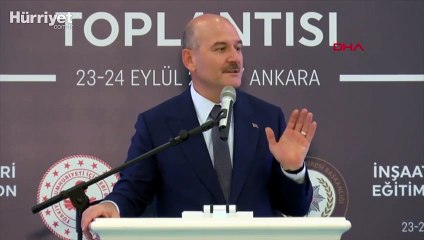 Bakan Soylu, İnşaat Emlak Birimleri  Eğitim ve Koordinasyon Toplantısı'nda konuştu