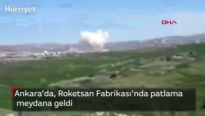 Ankara'da Roketsan'da patlama! İşte ilk görüntüler