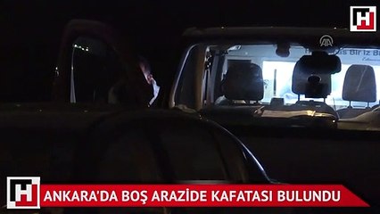 Ankara'da boş arazide insan kafatası bulundu