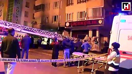 Ankara'da apartman dairesinde yangın