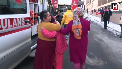 Ankara'da doğal gaz patlaması, yangında mahsur kalanları itfaiye kurtardı