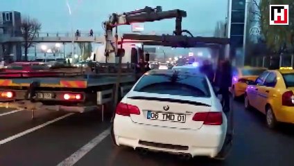 Başkentte drift yapan sürücüye ceza yağdı