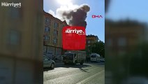 Ankara'da alev alev yanan ev kullanılamaz hale geldi