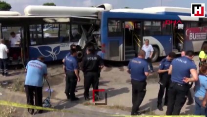 Ankara'da 2 EGO otobüsü çarpıştı