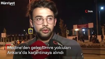 Medine’den gelen Umre yolcuları Ankara’da karantinaya alındı