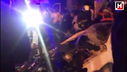 Ankara'da otomobil, otobüse çarptı: 2 ölü, 1 yaralı