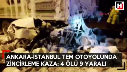 Ankara'da zincirleme kaza: 4 ölü 9 yaralı