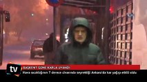 Ankara'ya ilk kar yağdı, AKOM İstanbulluları uyardı