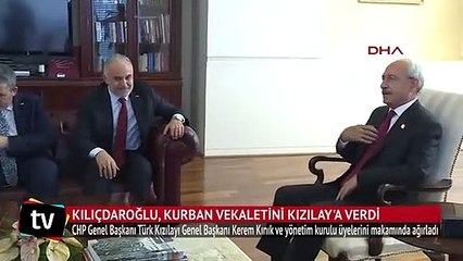 Kılıçdaroğlu, kurban vekaletini Kızılay'a verdi