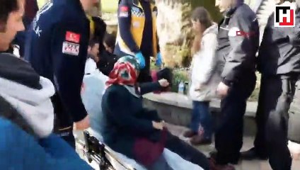 Yürüyen merdiven paniği: Öğrenciler yaralandı