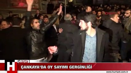 Çankaya'da oy sayımı gerginliği
