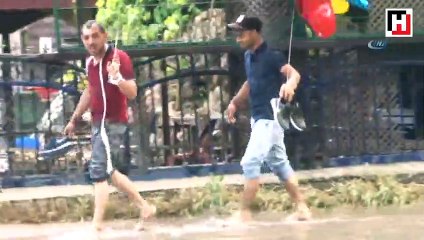 Sağanak yağış Ankara'yı göle çevirdi