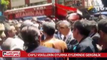 CHP'li vekillerin oturma eyleminde gerginlik