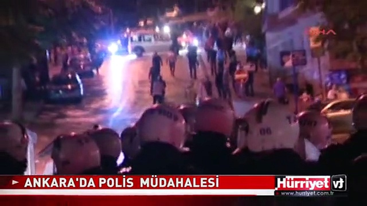 TAKSİM GEZİ PARKI PROTESTOLARINA BAŞKENTTE POLİS YİNE MÜDAHALE ETTİ